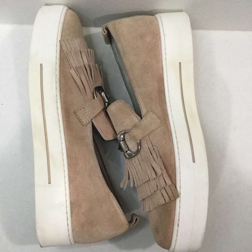 Louisa Suede Loafers/Flats  With Silver Buckle - Picture 8 of 12